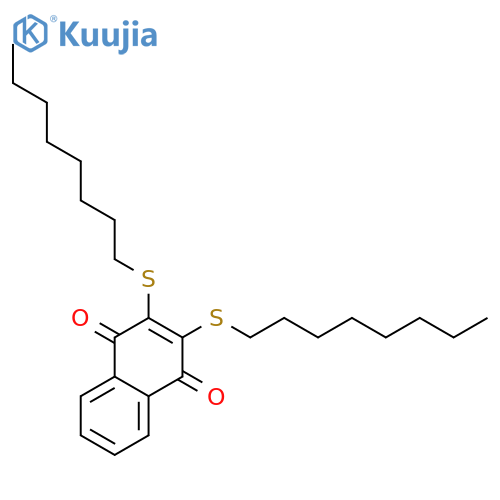 1,4-Naphthalenedione,2,3-bis(octylthio)- structure