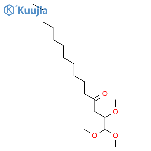 4-Pentadecanone, 1,1,2-trimethoxy- structure