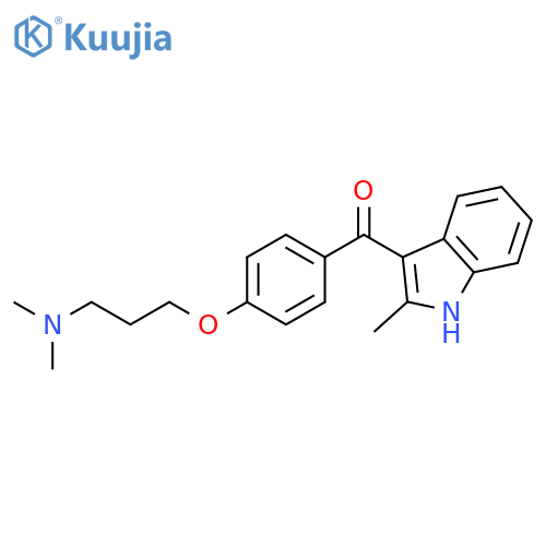 Methanone,[4-[3-(dimethylamino)propoxy]phenyl](2-methyl-1H-indol-3-yl)- structure