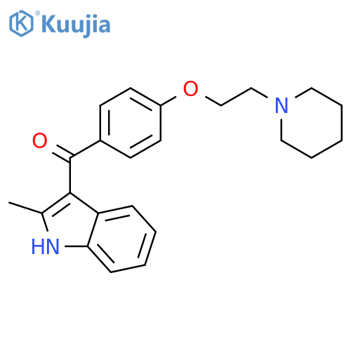 Methanone, (2-methyl-1H-indol-3-yl)[4-[2-(1-piperidinyl)ethoxy]phenyl]- structure