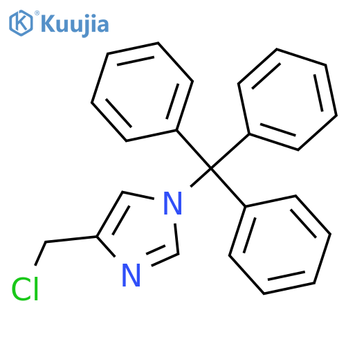 4-(chloromethyl)-1-(triphenylmethyl)-1H-imidazole structure