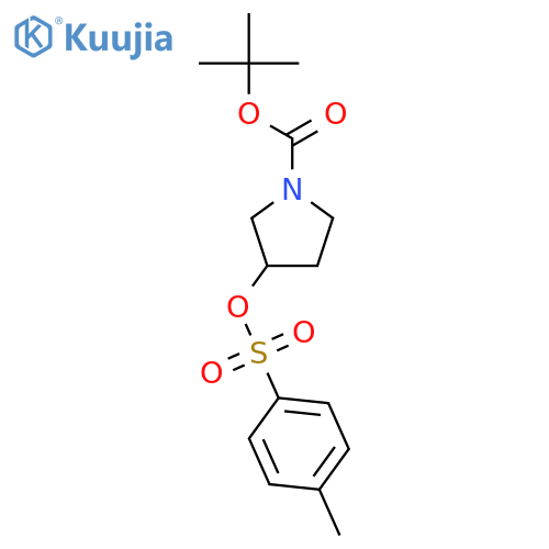 1-Boc-3-tosyloxypyrrolidine structure