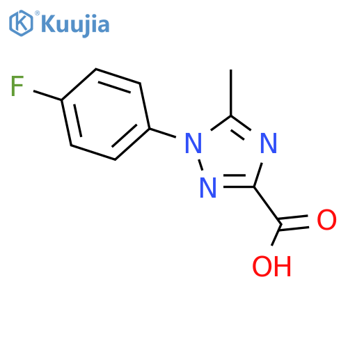 1-(4-Fluorophenyl)-5-methyl-1h-1,2,4-triazole-3-carboxylic acid structure