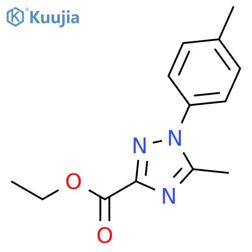 1H-1,2,4-Triazole-3-carboxylic acid, 5-methyl-1-(4-methylphenyl)-, ethyl ester structure