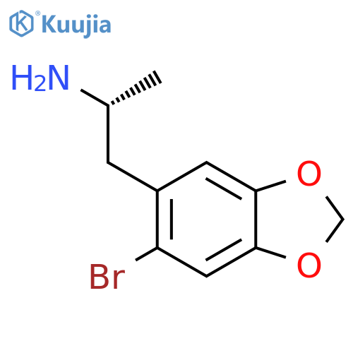 (2R)-1-(6-bromo-1,3-dioxaindan-5-yl)propan-2-amine structure