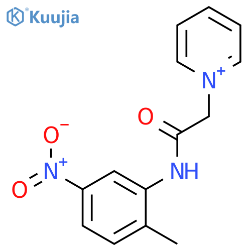 1-[(2-Methyl-5-nitro-phenylcarbamoyl)-methyl]-pyridinium structure