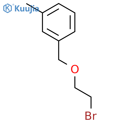 Benzene, 1-[(2-bromoethoxy)methyl]-3-methyl- structure