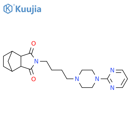 4,7-Methano-1H-isoindole-1,3(2H)-dione,hexahydro-2-[4-[4-(2-pyrimidinyl)-1-piperazinyl]butyl]- structure