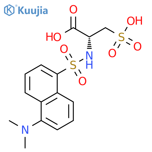 Alanine, N-[[5-(dimethylamino)-1-naphthalenyl]sulfonyl]-3-sulfo- structure