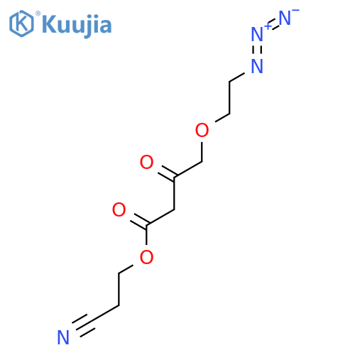 4-(2-Azidoethoxy)-3-oxo-butanoic Acid 2-Cyanoethyl Ester structure