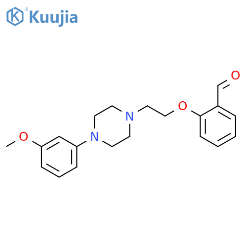 Benzaldehyde, 2-[2-[4-(3-methoxyphenyl)-1-piperazinyl]ethoxy]- structure