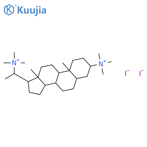 Pregnane-3,20-diaminium,N,N,N,N',N',N'-hexamethyl-, diiodide, (3b,5a,20S)- (9CI) structure