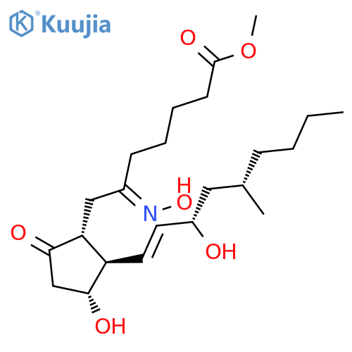 Prost-13-en-1-oic acid, 11,15-dihydroxy-6-(hydroxyimino)-17,20-dimethyl-9-oxo-, methyl ester, (11a,13E,15S,17S)- structure