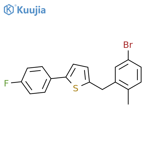 2-(5-Bromo-2-methylphenyl)methyl-5-(4-fluorophenyl)thiophene structure