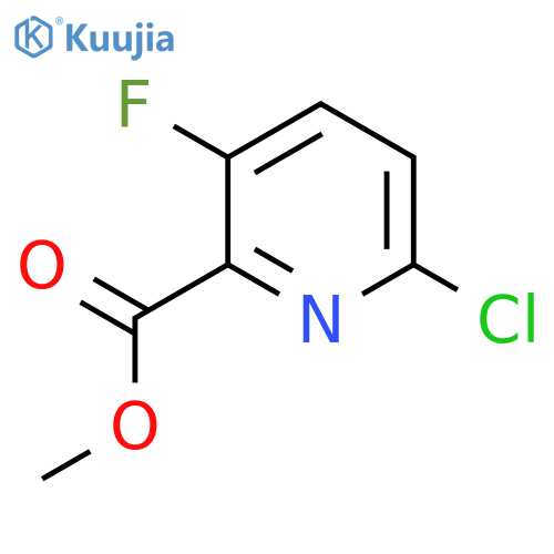 Methyl 6-chloro-3-fluoropicolinate structure