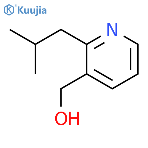 2-(2-methylpropyl)-3-Pyridinemethanol structure