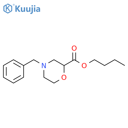 butyl 4-benzylmorpholine-2-carboxylate structure