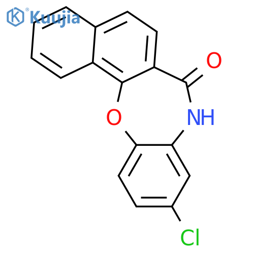 Benzo[b]naphth[2,1-f][1,4]oxazepin-7(8H)-one, 10-chloro- structure