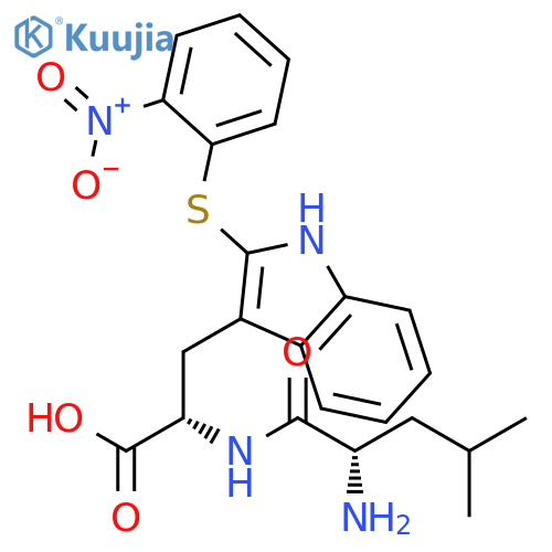 L-Tryptophan, N-L-leucyl-2-[(2-nitrophenyl)thio]- structure