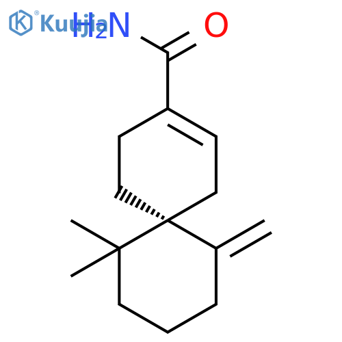 Spiro[5.5]undec-2-ene-3-carboxamide, 7,7-dimethyl-11-methylene-, (R)- structure