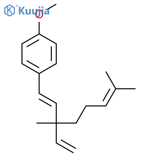 Benzene,1-[(1E,3S)-3-ethenyl-3,7-dimethyl-1,6-octadien-1-yl]-4-methoxy- structure