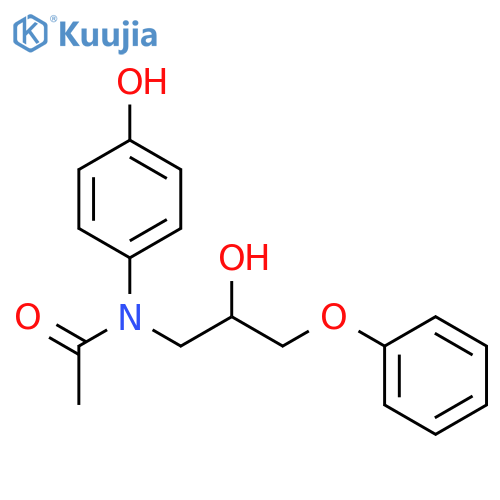 Acetamide, N-(2-hydroxy-3-phenoxypropyl)-N-(4-hydroxyphenyl)- structure
