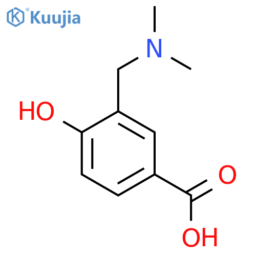 3-(dimethylamino)methyl-4-hydroxybenzoic acid structure