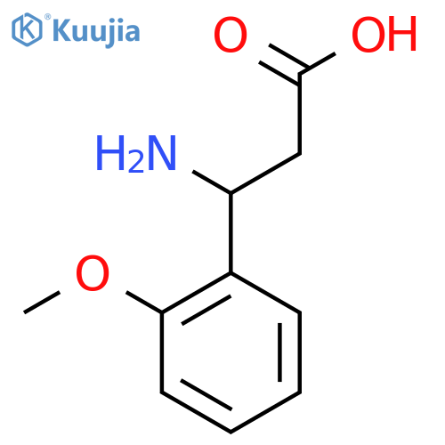 3-Amino-3-(2-methoxyphenyl)propanoic Acid structure