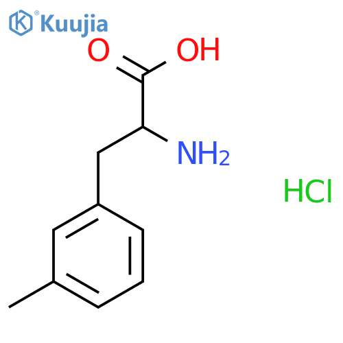 2-amino-3-(3-methylphenyl)propanoic acid hydrochloride structure