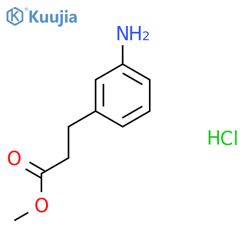 Methyl 3-(3-aminophenyl)propanoate;hydrochloride structure