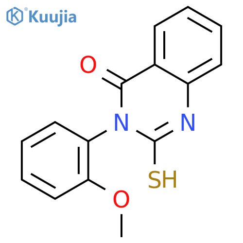 3-(2-methoxyphenyl)-2-sulfanylidene-1,2,3,4-tetrahydroquinazolin-4-one structure