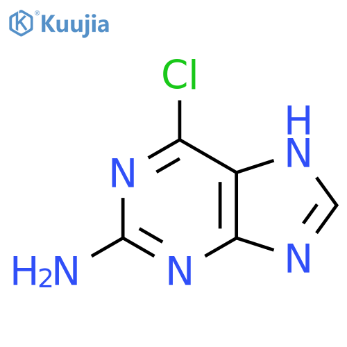 2-Amino-6-chloropurine structure