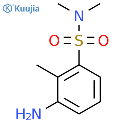 3-amino-N,N,2-trimethylbenzene-1-sulfonamide structure