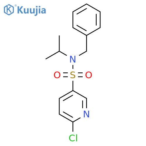 N-benzyl-6-chloro-N-(propan-2-yl)pyridine-3-sulfonamide structure
