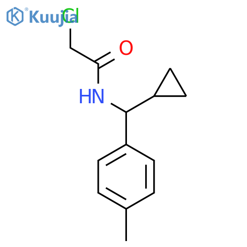 2-Chloro-N-cyclopropyl(4-methylphenyl)methylacetamide structure