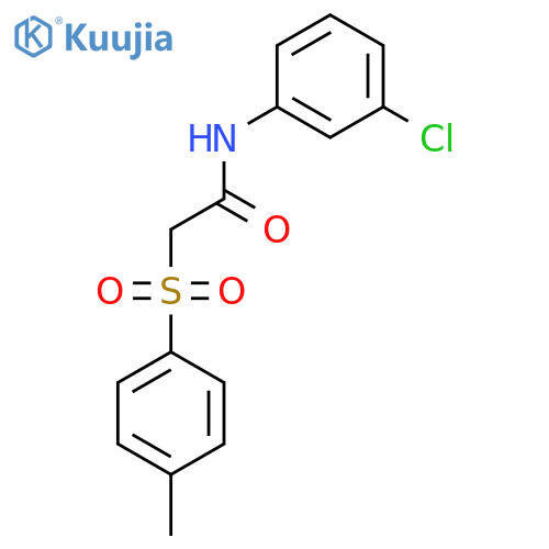 N-(3-chlorophenyl)-2-(4-methylbenzenesulfonyl)acetamide structure