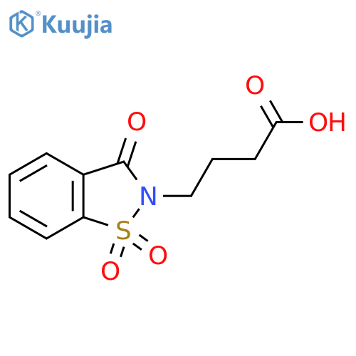 4-(1,1,3-Trioxo-1,3-dihydro-1lambda*6*-benzod-isothiazol-2-yl)-butyric acid structure