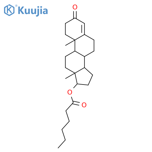 Androst-4-en-3-one,17-[(1-oxohexyl)oxy]-, (17b)- (9CI) structure
