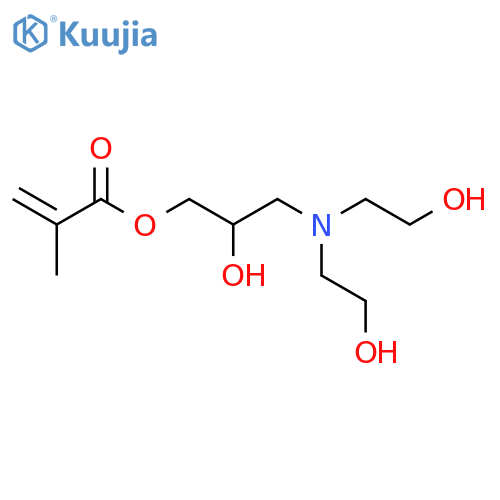 2-Propenoic acid, 2-methyl-, 3-[bis(2-hydroxyethyl)amino]-2-hydroxypropyl ester structure