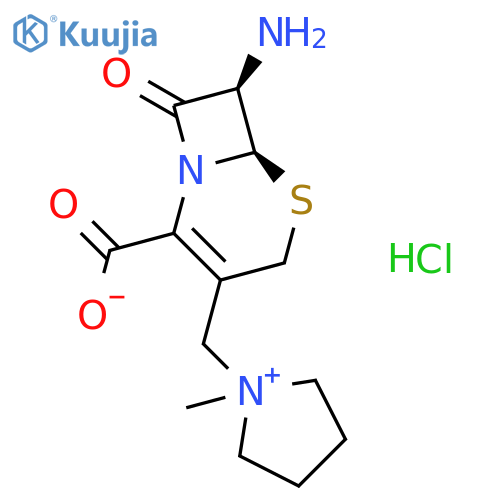 1-(6R,7R)-7-Amino-2-carboxy-8-oxo-5-thia-1-azabicyclo4.2.0oct-2-en-3-ylmethyl-1-methylpyrrolidinium Chloride structure