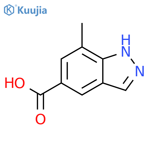 7-Methyl-1H-indazole-5-carboxylic acid structure