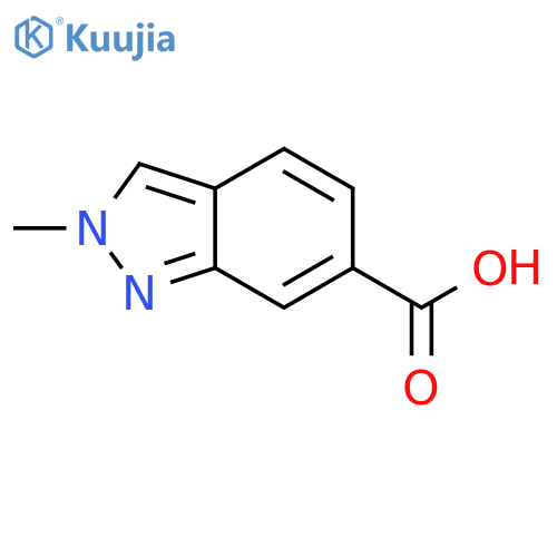 2-Methyl-2H-indazole-6-carboxylic acid structure