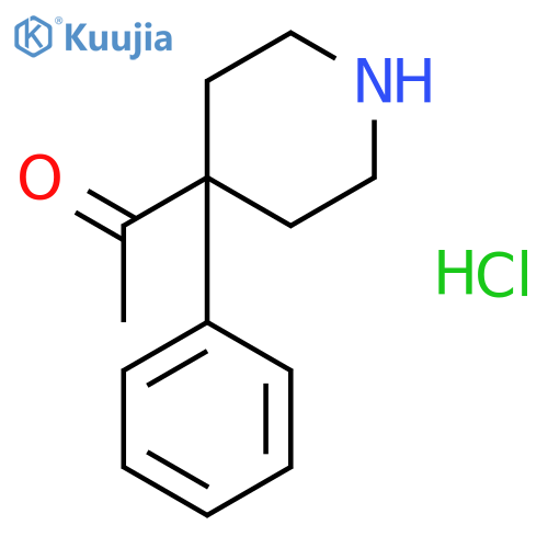 4-Acetyl-4-phenylpiperidine hydrochloride structure