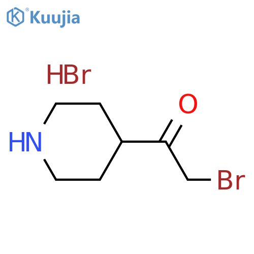2-Bromo-1-(piperidin-4-yl)ethanone Hydrobromide structure
