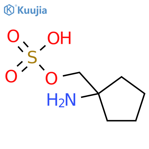 Cyclopentanemethanol,1-amino-, 1-(hydrogen sulfate) structure