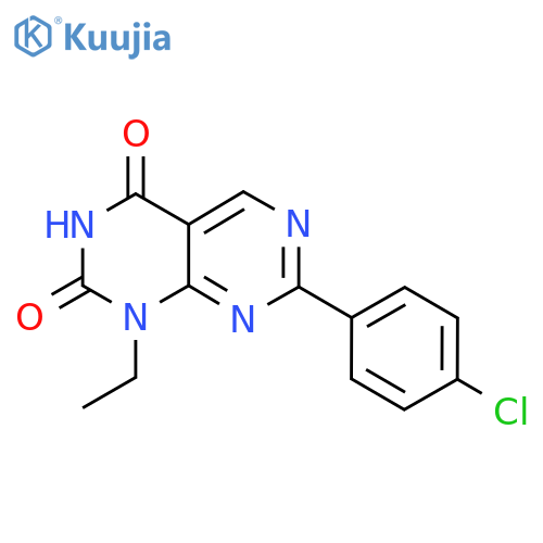 7-(4-Chlorophenyl)-1-ethylpyrimido[4,5-d]pyrimidine-2,4(1H,3H)-dione structure