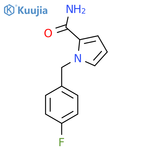 1-(4-Fluorobenzyl)-1H-pyrrole-2-carboxamide structure