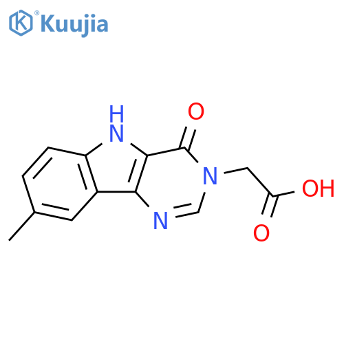 (6-Methyl-1-oxo-1,9-dihydro-2,4,9-triaza-fluoren-2-yl)-acetic acid structure