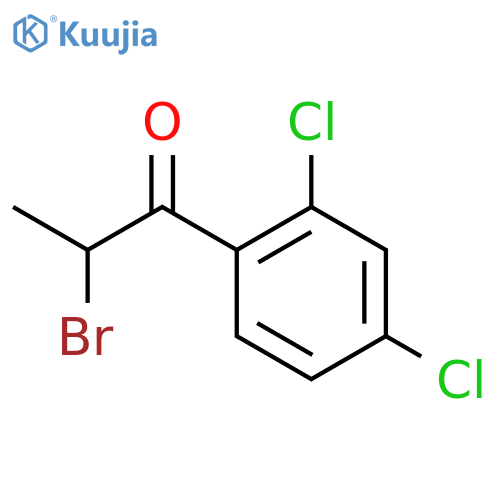 2-bromo-2-4-dichloropropiophenone structure