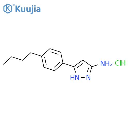 3-(4-Butylphenyl)-1H-pyrazol-5-amine Hydrochloride structure